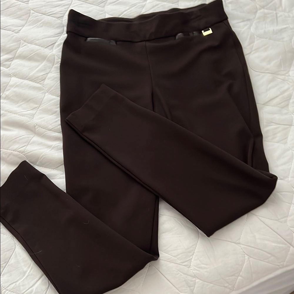 Anne Klein Dark Brown Leggings